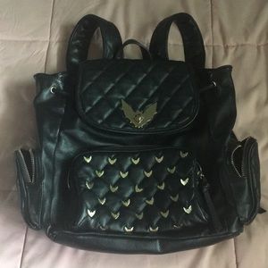 Backpack with Gold Bat Detailing 🦇